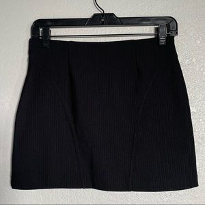 Express Black Striped Mini Skirt - Size XS